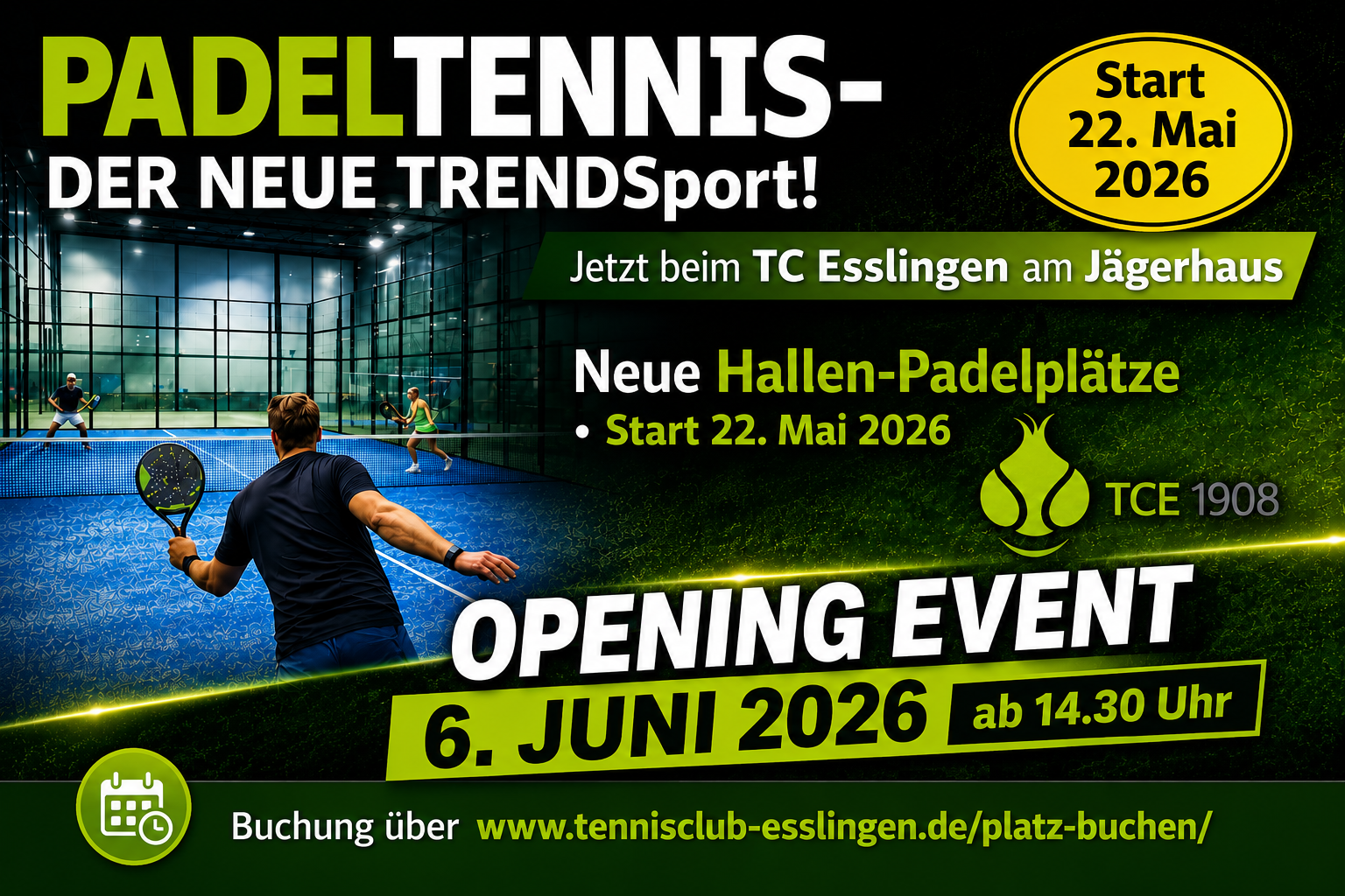 Padel Opening am 06. Juni